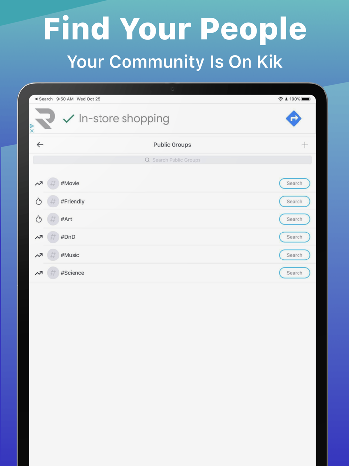 #3. Kik Messaging & Chat App (iOS) Podle: Medialab - Kik