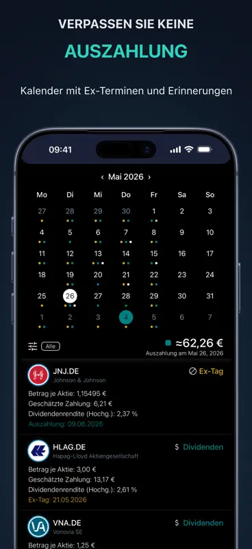 DivTracker: Dividenden Börse screenshot 4 of 5