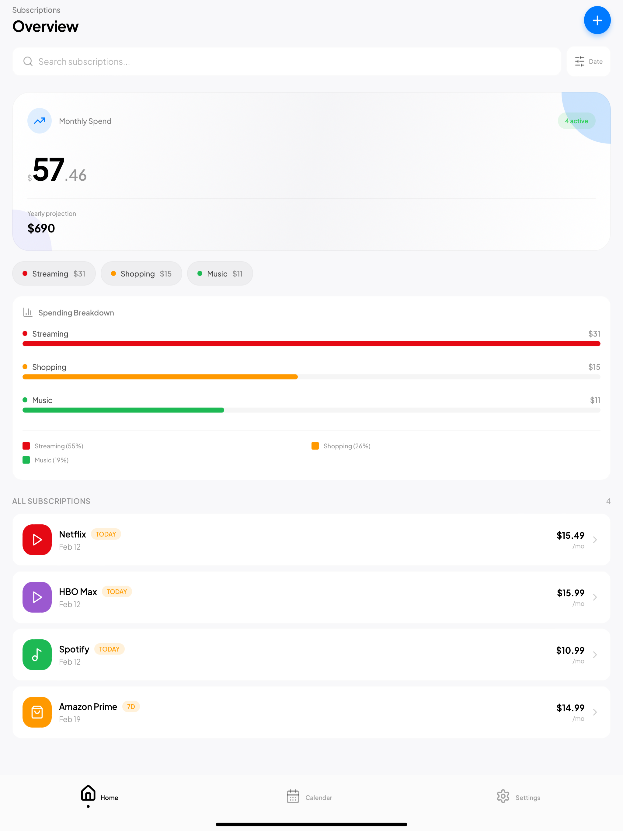 TrakSub - Subscription Tracker