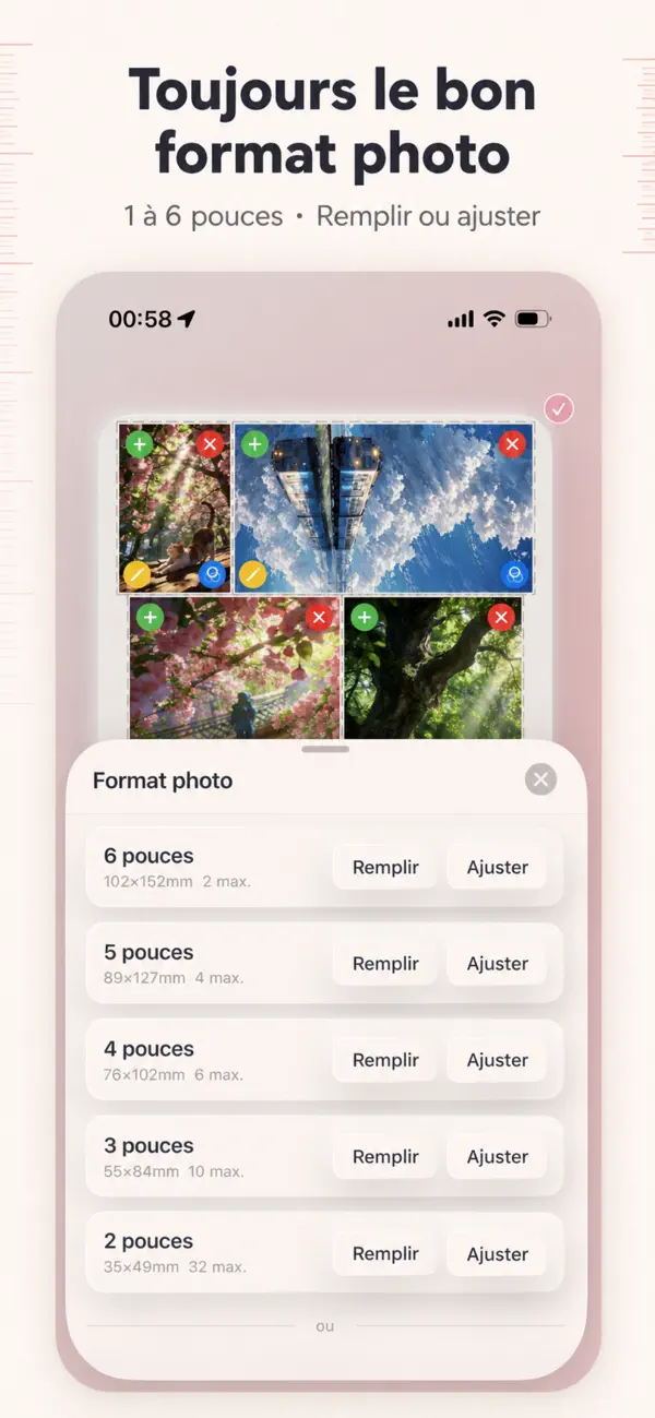 Screenshot #2 pour Photo Layout Editor-Collage-A4
