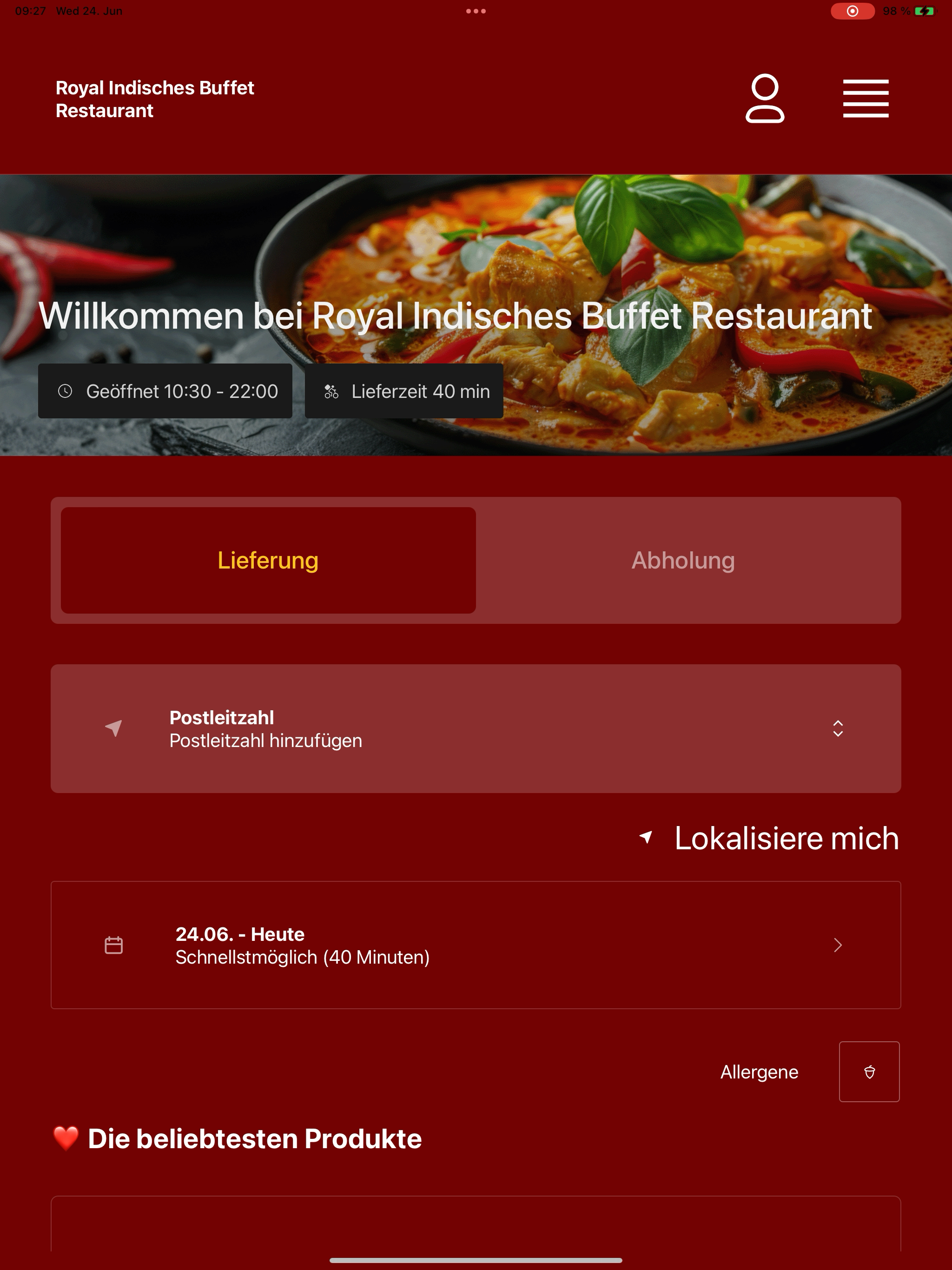 Royal Indisches Restaurant AT screenshot 13