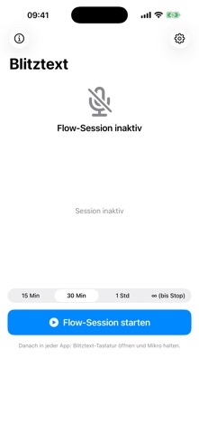 Blitztext Voice iPhone screenshot