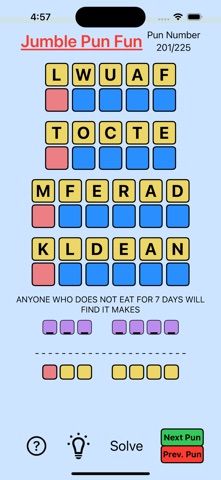 Jumble Pun Fun Screenshot 1 of 3