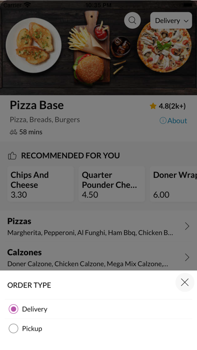 Pizza Base Camberley Court Screenshot