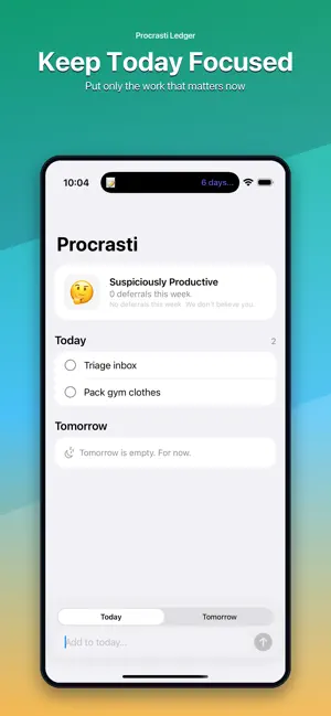 Procrasti Ledger screenshot 2