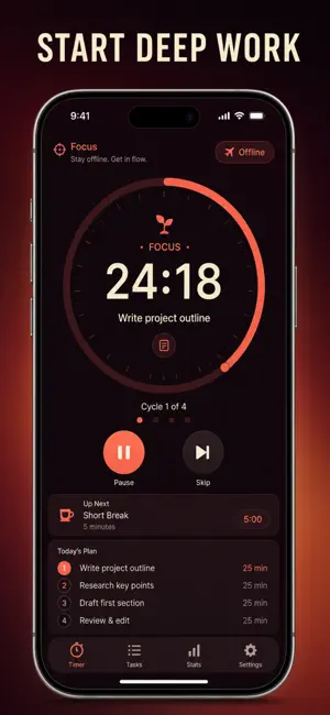 Pomodoro Timer Study Focus screenshot 1