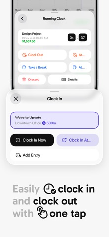 Work Hours Tracker: Sim Hours iPhone screenshot