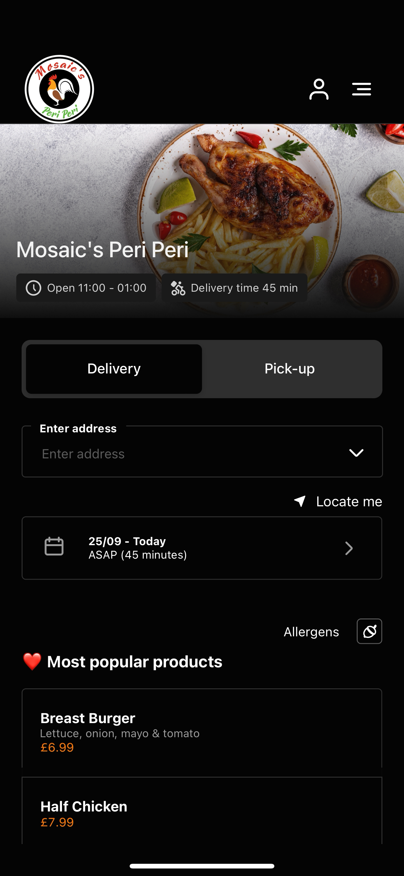 Mosaic's Peri Peri UK