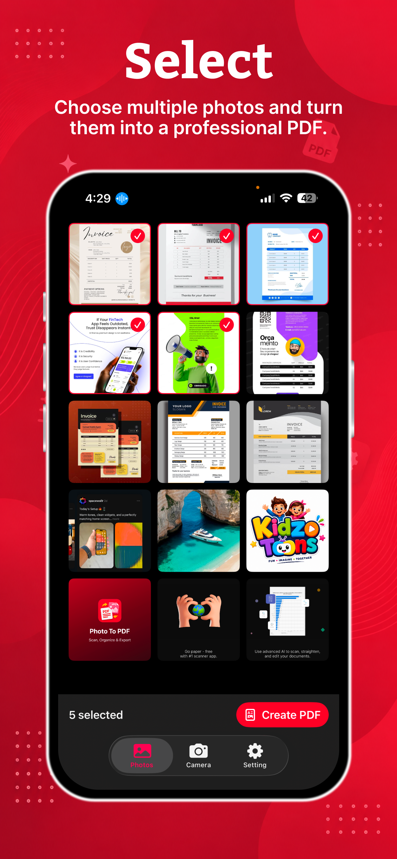 Photo to PDF - Convert & Scan screenshot 3