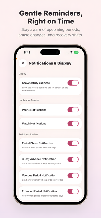 FlowHer - Period Cycle Tracker Screenshot 9 of 10