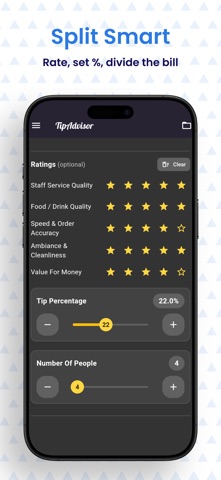 TipAdvisor Fair Tip Calculator Screenshot 2 of 4