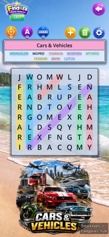 Findora Word Search iPhone screenshot