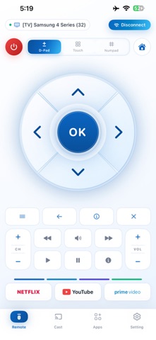 Remote for Samsung Tv Control iPhone screenshot