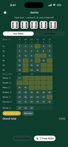 Quinta: Dice Game screenshot 1