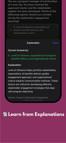 PgMP Exam Practice - PMI 2026 screenshot