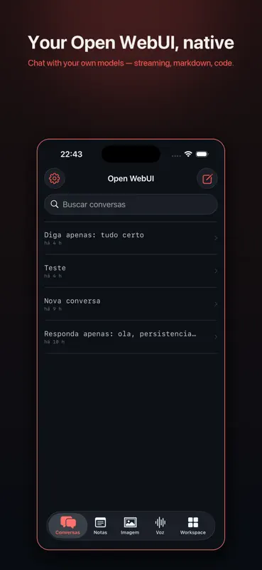 OpenWebUI - Mobile screenshot 2 of 8