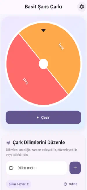 Basit Şans Çarkı screenshot 2