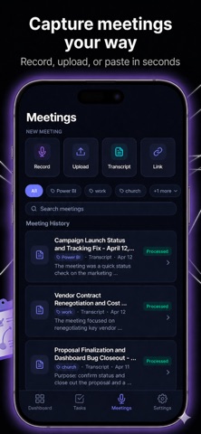 NextNudge: AI Meeting Tasks Screenshot 2 of 10
