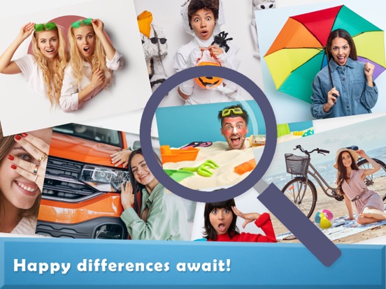Find Differences: Happy People iPad screenshot 8 - Games app