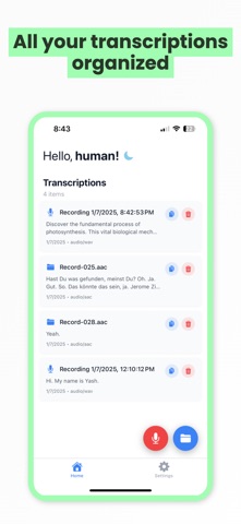Transcribe Audio To Text: A2TX Screenshot 2 of 4