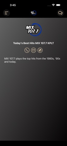 MIX 107.7 screenshot