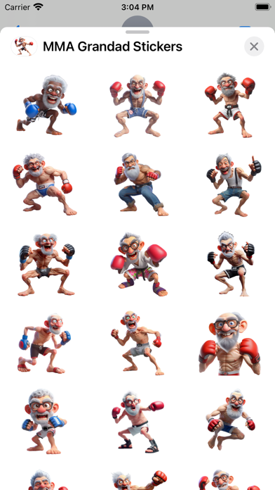 Screenshot #1 pour MMA Grandad Stickers