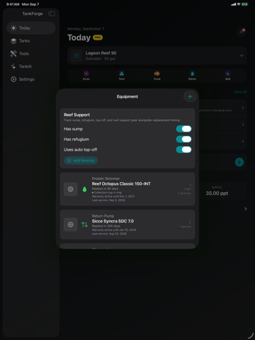 TankForge: Aquarium Care iPad screenshot