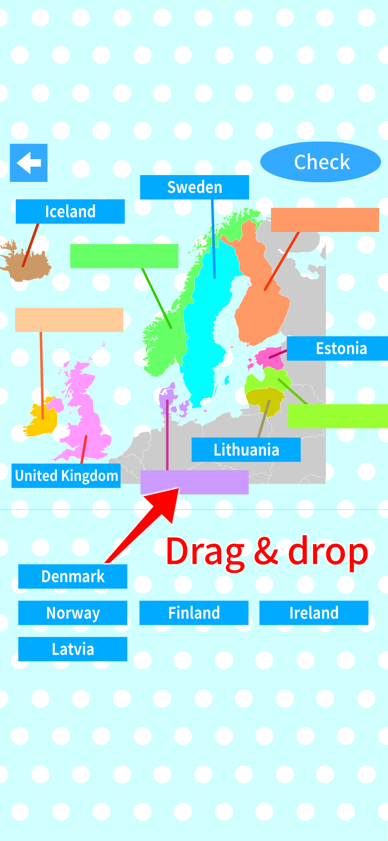 World Countries Map Quiz