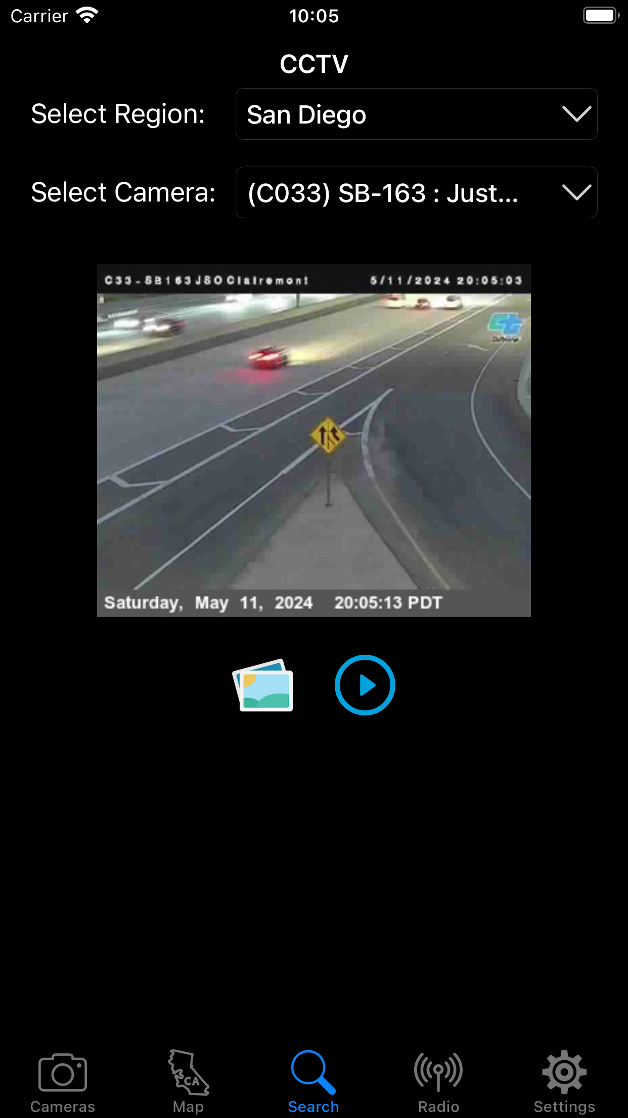 Live Traffic Cameras in CA