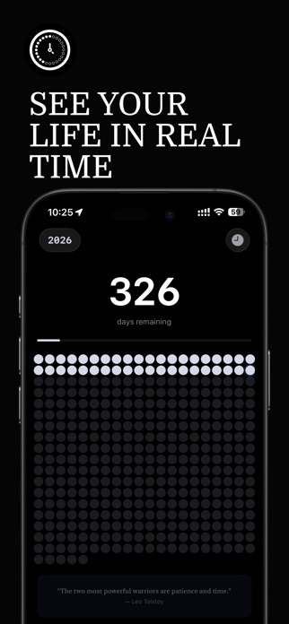 TimeDot: Year & Life Progress Screenshot 1 of 10