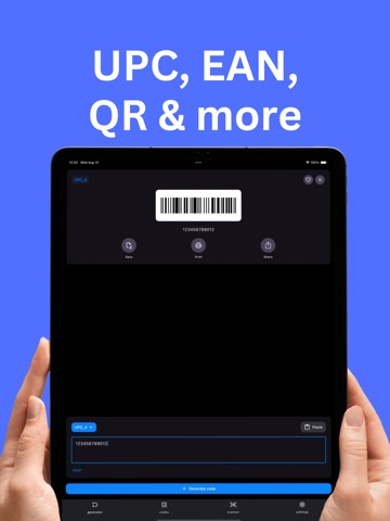 Barcode Generator - Codg iPad screenshot