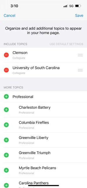 Palmetto Sports screenshot 4