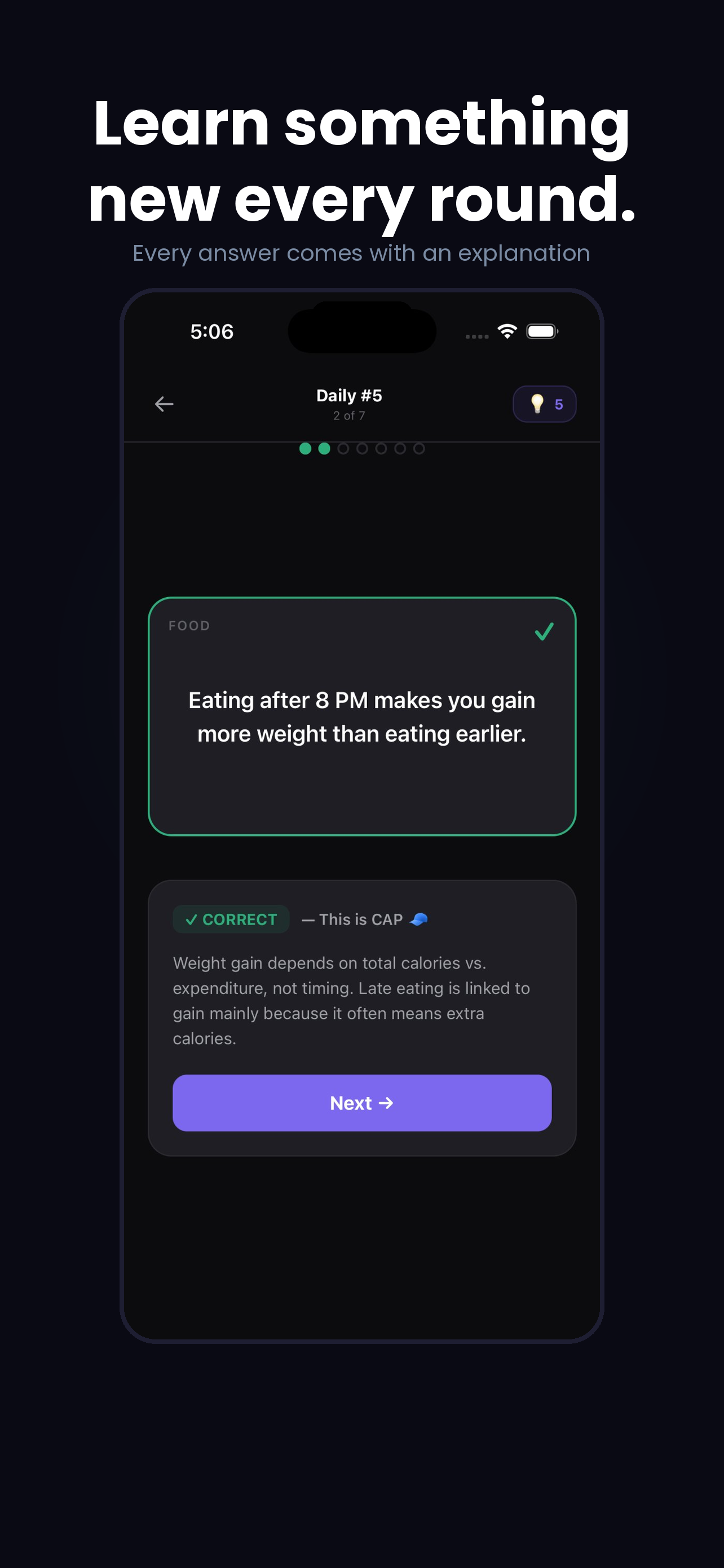 Cap or Fact screenshot 2