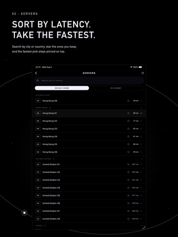 Spaceship Private VPN iPad screenshot