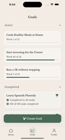 Incremental: AI Goal Planner screenshot