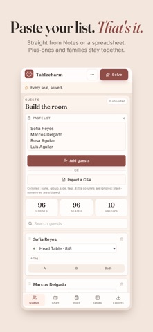 Tablecharm: Wedding Seating Screenshot 2 of 5