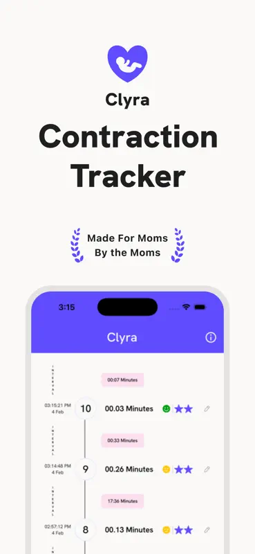 Contraction Tracker - Clyra screenshot 1 of 6