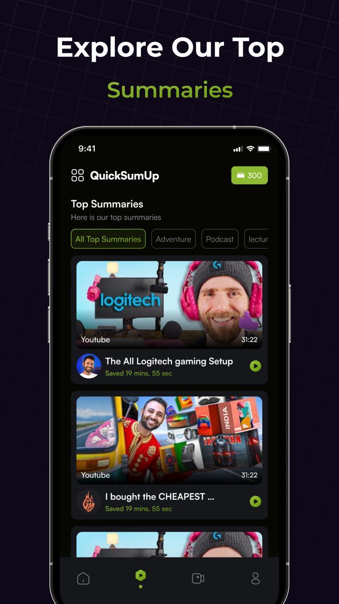QuickSumUp AI Summarize Video