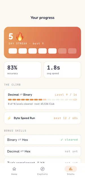 Learn Binary: Bits & Hex screenshot 2