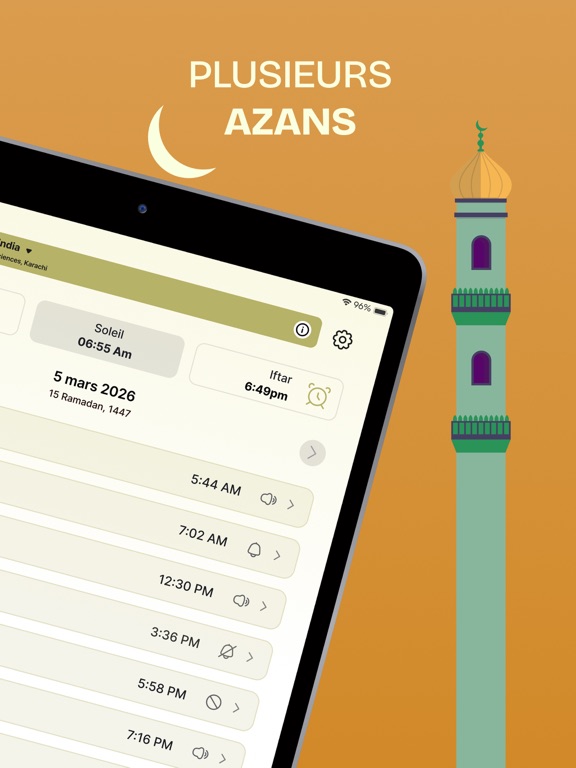 Screenshot #5 pour Horaires de Prière Adhan Qibla