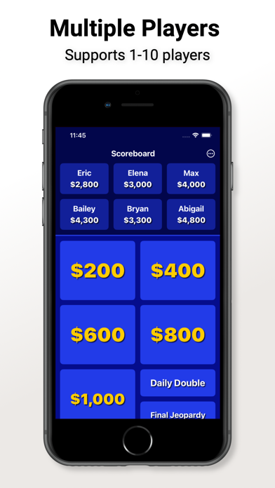 Jeopardy Scoreboard Screenshot