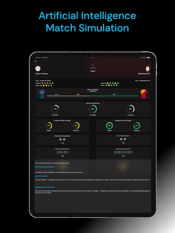 AI Soccer Picks & Analysis iPad screenshot