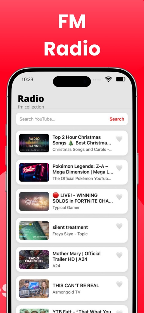 Tubidy FM : Music, Song Player - Tubidy FM offers extensive live radio functionality, enabling users to search for stations via a dedicated search bar and easily browse various radio station listings.