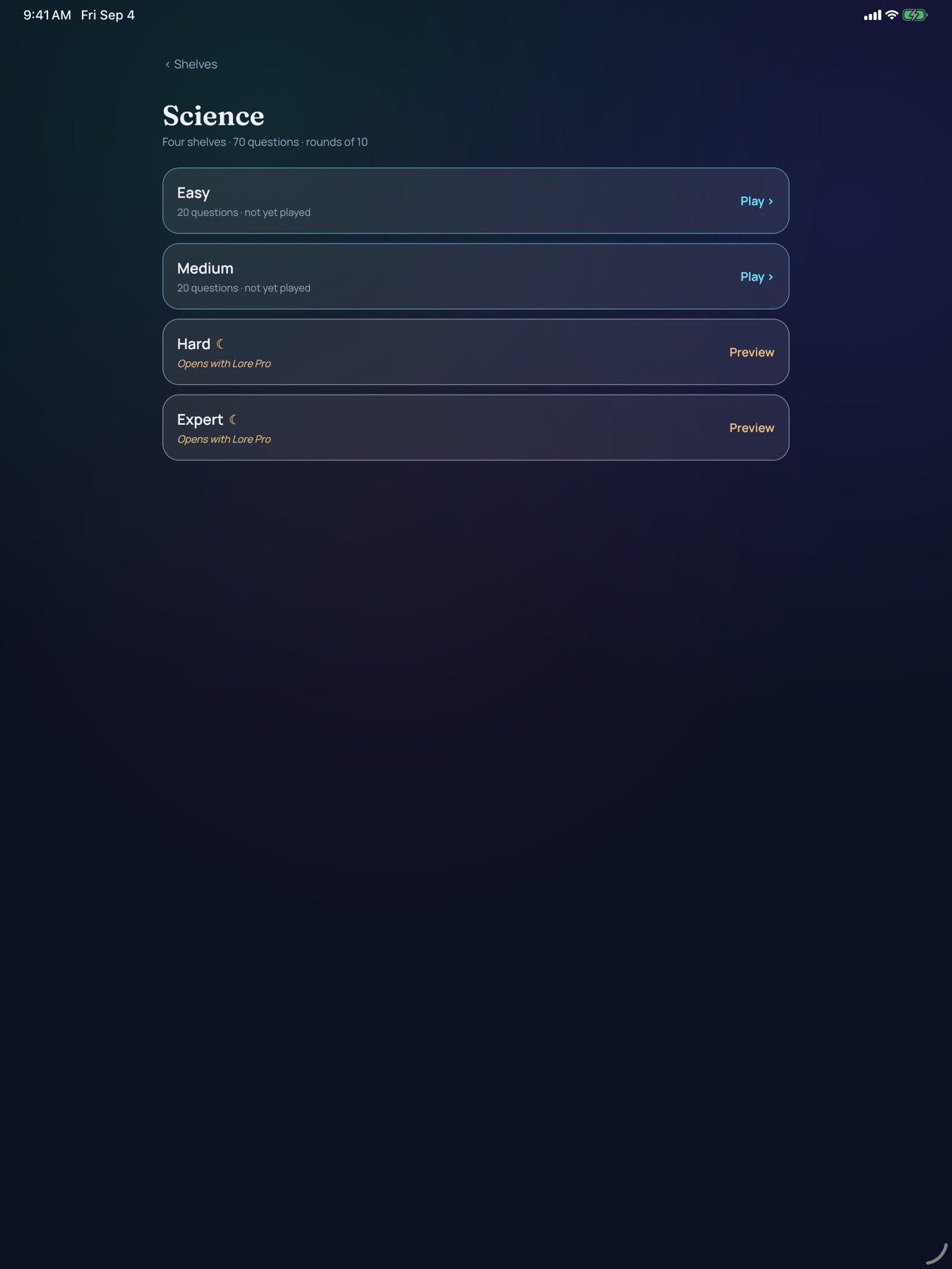 Screenshot 12 of Lore: Quiz App