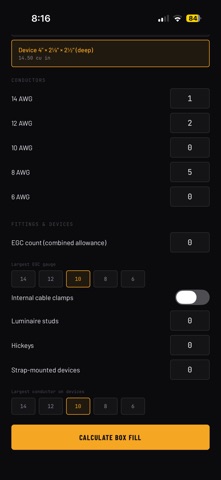 Box Fill Pro - Electrician screenshot