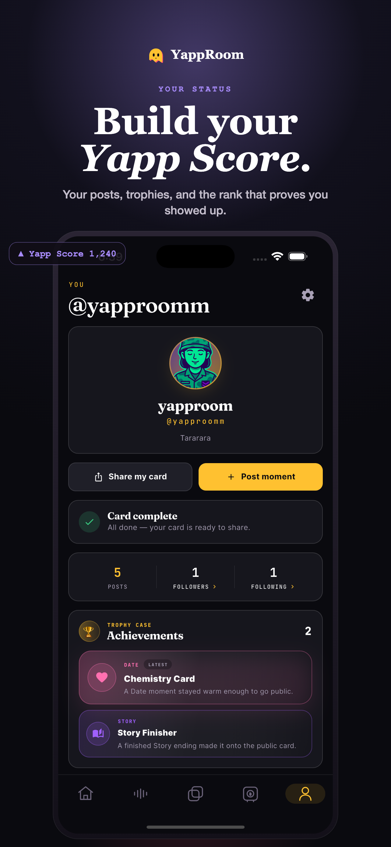 YappRoom: Vibe & Share