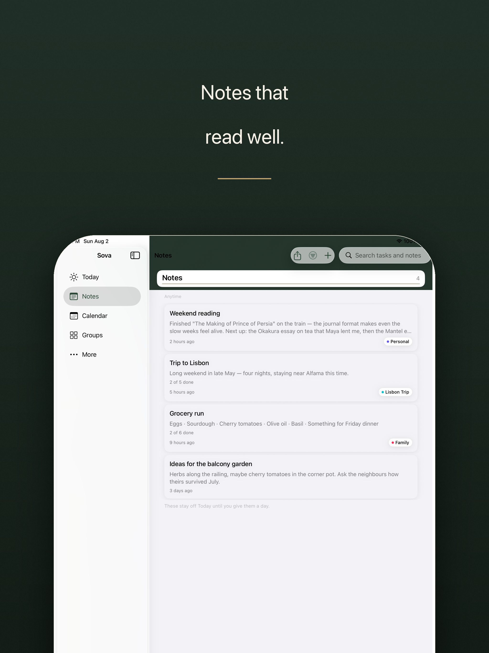 Sova: Planner & Shared Lists screenshot 12