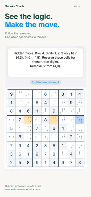 Sudoku Coach: Trainer screenshot 1