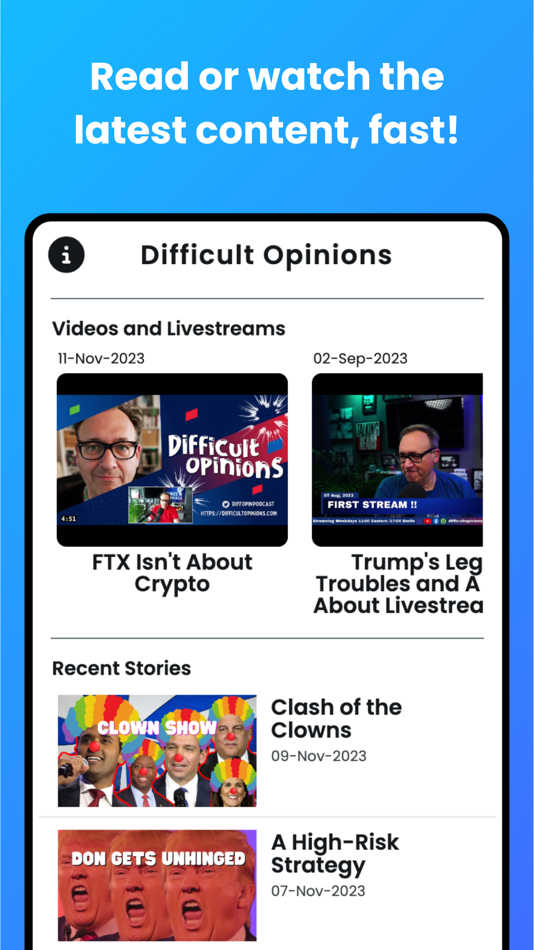 #1. Difficult Opinions (iOS) بواسطة: Allan Warsing