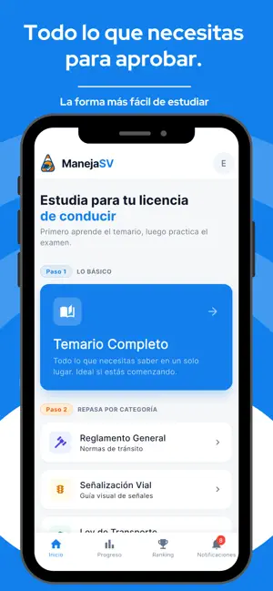 Examen de Manejo El Salvador screenshot 1